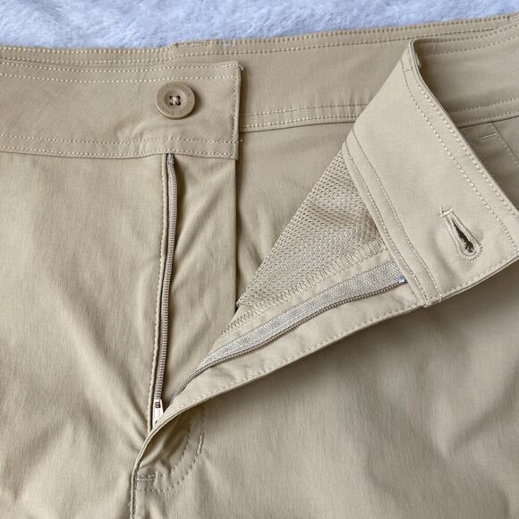 Eddie Bauer Cargo Shorts Women Size‎ 12 14 Khaki Camping Hiking Athletic NWT - Picture 6 of 16